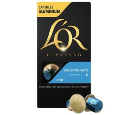 10 capsule compatibili Nespresso* Original Decaffeinato – L'Or Espresso