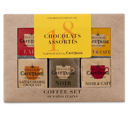 Café tasse - Pocket box con 18 cioccolatini assortiti