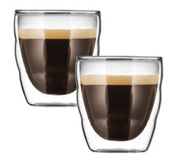 Bodum - 2 Bicchierini da caffè doppia parete - Pilatus 8 cl