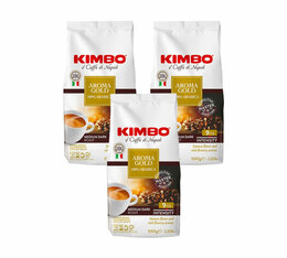 Kimbo - Caffè in grani - Aroma Gold 100% Arabica  3 x 1 kg