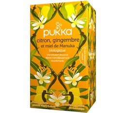 Pukka - Infuso biologico di limone, zenzero e miele di Manuka - 20 bustine 