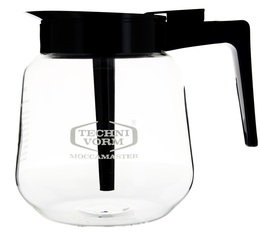 MOCCAMASTER - Caraffa di ricambio in vetro conico nero per caffettiera filtro Moccaserver 1,8 L