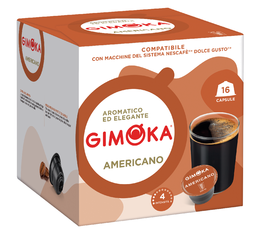 16 capsule compatibili Nescafe* Dolce Gusto* Espresso Americano – Gimoka