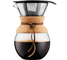 Bodum - Caffettiera filtro manuale in vetro e sughero - 8 tazze