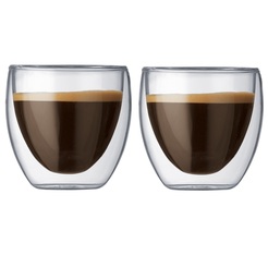 Bodum - 2 Bicchierini doppia parete - Pavina 8 cl