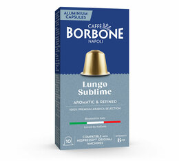 10 capsule compatibili Nespresso* Original Lungo Sublime – Caffè Borbone