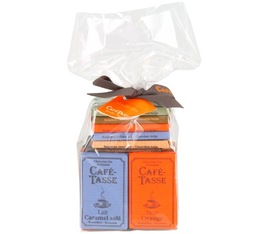 Café-Tasse - Assortimento di 20 mini tavolette di cioccolato 20 x 9 g