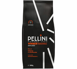 Pellini - Caffè in grani - Vivace Tradizionale Intenso - 1Kg 