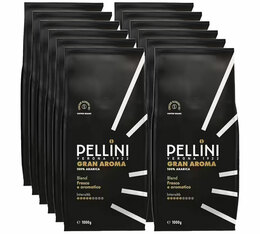 Pellini - Caffè in grani per uso professionale - Gran Aroma n° 3 | 12 x 1 kg