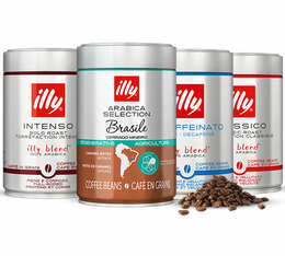 Illy - Caffè in grani - Kit assaggio 100% arabica 4 x 250 g