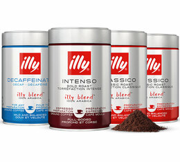 Illy - Caffè macinato - Kit assaggio 4 x 250 g