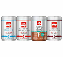 Illy - Caffè in grani - Kit assaggio 100% arabica 4 x 250 g