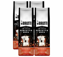 Bialetti - Caffè macinato - Perfetto Moka Nocciola 4 x 250 g