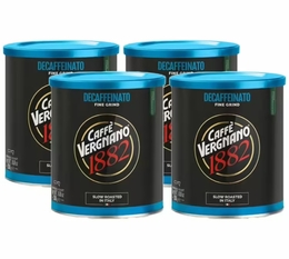 Caffè Vergnano - Caffè macinato - 1882 Decaffeinato - 4 x 250 g