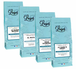 Cafés Lugat - Caffè macinato - Pack Slow Coffee -  4 x 250 g  