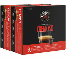 100 capsule compatibili Nespresso* Original Espresso Cremoso – Caffè Vergnano