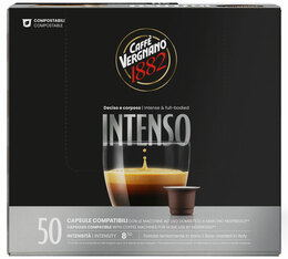 50 capsule compatibili Nespresso* Original Espresso Intenso – Caffè Vergnano