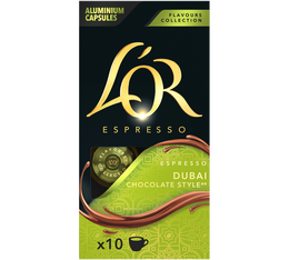 10 capsule compatibili Nespresso - Dubaï Chocolate Style Espresso - L'Or 