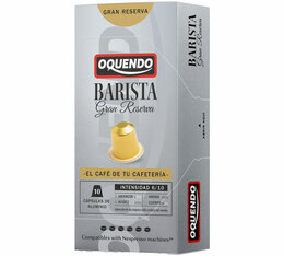 10 Capsule in alluminio compatibili Nespresso - Barista GRAN RESERVA - OQUENDO