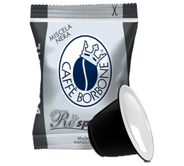 100 capsule compatibili Nespresso* Original - Caffé Borbone Respresso Miscela Nera