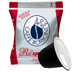 100 capsule compatibili Nespresso* Original - Caffé Borbone Respresso Miscela Rossa