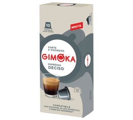 10 capsule compatibili Nespresso* Original Deciso – Gimoka
