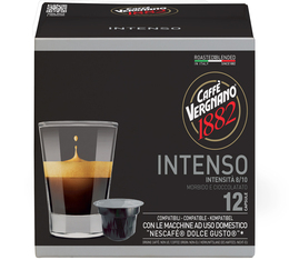 Caffè Vergnano - 12 capsule per Nescafe® Dolce Gusto® - Intenso 
