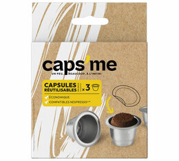 3 capsule compatibili Nespresso* Original ricaricabili – Caps Me