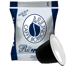 100 capsule compatibili Nespresso* Original - Caffé Borbone Respresso Miscela Blu