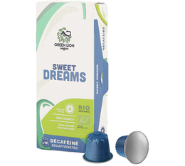 10 capsule compatibili Nespresso* Original Sweet Dreams Decaffeinato Bio – Green Lion Coffee
