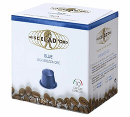 10 capsule compatibili Nespresso* Original Blue Decaffeinato – Miscela d'Oro