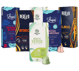 60 capsule compatibili Nespresso* Original - Pack degustazione marche MaxiCoffee 