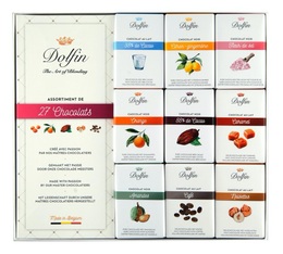 Dolfin - Scatola di 27 mini tavolette di Cioccolato assortito