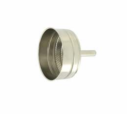 Pylano - Filtro a imbuto in acciaio inox per moka Kiara 6 tazze