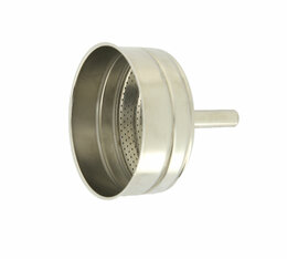 Pylano - Filtro a imbuto in acciaio inox per moka Kiara 9 tazze