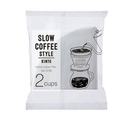 Kinto - Filtri da caffè conici 2 tazze x 60