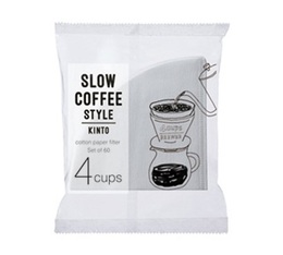 Kinto - Filtri da caffè conici 4 tazze x 60
