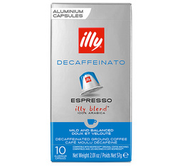 10 capsule compatibili Nespresso* Original Decaffeinato Tostatura Classica – Illy