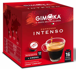 Gimoka - 16 capsule compatibili A Modo Mio - Intenso