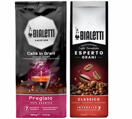 Bialetti - Caffè in grani - Bialetti Esperto Classico & Delicato - 2 x 500g