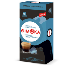 10 capsule compatibili Nespresso* Original Decaffeinato – Gimoka