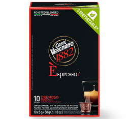 10 capsule compatibili Nespresso* Original Espresso Cremoso – Caffè Vergnano