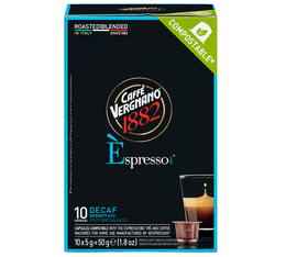 10 capsule compatibili Nespresso* Original Espresso Deca – Caffè Vergnano