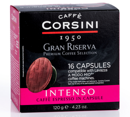 Caffè Corsini - 16 capsule per Lavazza A Modo Mio - Gran Riserva Intenso