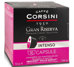 16 capsule compatibili Nescafe* Dolce Gusto* Gran Riserva Intenso – Corsini