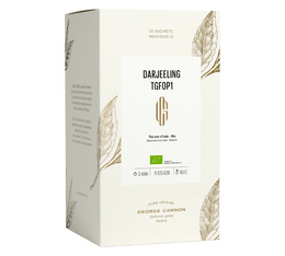 George Cannon - Tè nero Darjeeling Mahalderam biologico - 20 bustine 