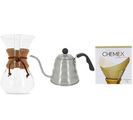 Kit Chemex n°2: Chemex 6 tazze + Caraffa D-Kanta + 100 filtri