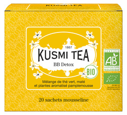 Kusmi Tea - BB Detox Tè verde biologico e Mate - 20 bustine
