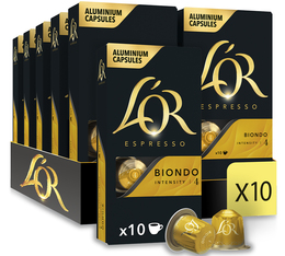 100 capsule compatibili Nespresso* Original - L'Or Espresso Biondo 