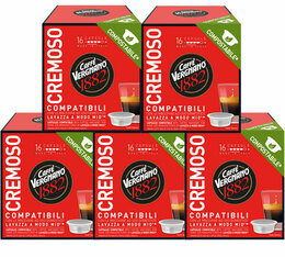 Caffè Vergnano - 80 capsule compatibili Lavazza A Modo Mio - Cremoso 